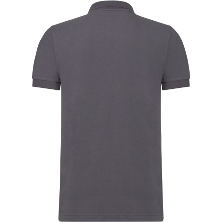 Polo Stretch Homme Russell Gris – Coupe Slim 210 g/m² – vue 2