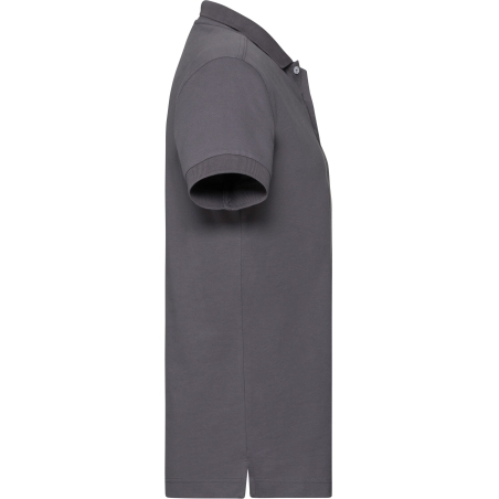 Polo Stretch Homme Russell Gris – Coupe Slim 210 g/m² – vue 3