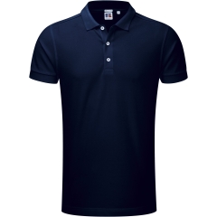 Polo Stretch Homme Marine Russell – Coupe Slim 210 g/m²