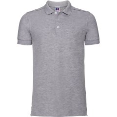 Polo Stretch Homme Russell Gris Light Oxford – Coupe Slim