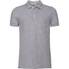 Polo Stretch Homme Russell Gris Light Oxford – Coupe Slim