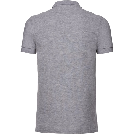 Polo Stretch Homme Russell Gris Light Oxford – Coupe Slim – vue 2