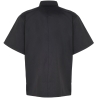 Veste de cuisine manches courtes noire à boutons pression – Premier – vue 2