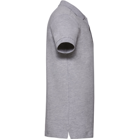 Polo Stretch Homme Russell Gris Light Oxford – Coupe Slim – vue 3