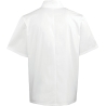 Veste de cuisine manches courtes blanche à boutons pression – Premier – vue 2