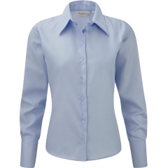 Chemise femme manches longues Non Iron Russell – Ciel