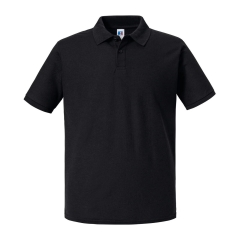 Polo noir homme Authentic Eco 180 g/m² – Russell