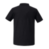 Polo noir homme Authentic Eco 180 g/m² – Russell – vue 2