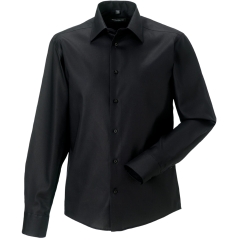 Chemise homme manches longues Non Iron Russell – Noir