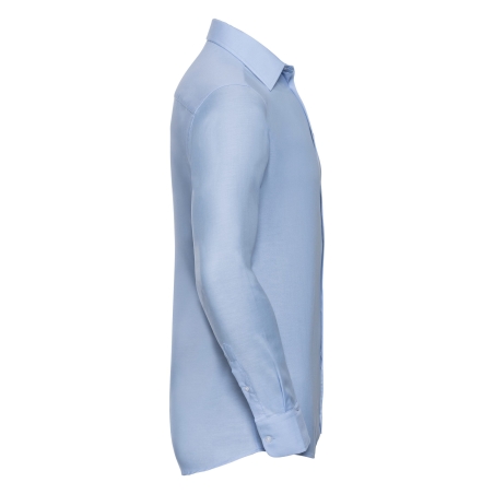 Chemise Oxford Manches Longues Homme Russell – Bleu – vue 3