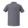 Polo homme Russell Authentic Eco Gris (Convoy Grey) 180 g/m² – vue 2