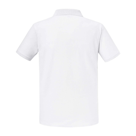 Polo blanc homme Authentic Eco 180 g/m² – Russell – vue 2