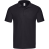 Polo Homme Original Noir 185 g/m² – Fruit of the Loom
