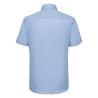 Chemise Oxford cintrée manches courtes homme Bleu – Russell – vue 2