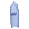 Chemise Oxford cintrée manches courtes homme Bleu – Russell – vue 3