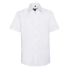 Chemise Oxford Cintrée Manches Courtes Homme Blanche Russell
