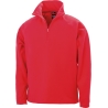 Veste micropolaire col zippé Result Rouge – 200 g/m²