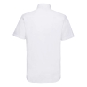 Chemise Oxford Cintrée Manches Courtes Homme Blanche Russell – vue 2