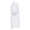 Chemise Oxford Cintrée Manches Courtes Homme Blanche Russell – vue 3