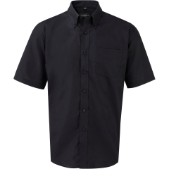 Chemise Oxford manches courtes Russell homme – Noir