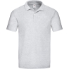 Polo Homme Original Gris Chiné Fruit of the Loom – 185 g/m²