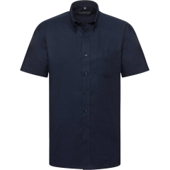 Chemise homme manches courtes Oxford Marine Russell Collection
