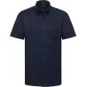 Chemise homme manches courtes Oxford Marine Russell Collection
