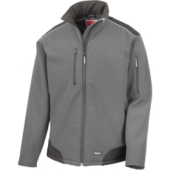 Veste de travail softshell Ripstop Cordura® Gris / Noir – Result
