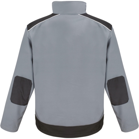 Veste de travail softshell Ripstop Cordura® Gris / Noir – Result – vue 2
