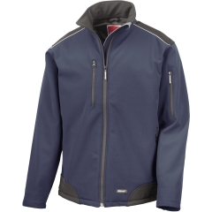 Veste de travail softshell Ripstop Cordura® Marine / Noir – Result