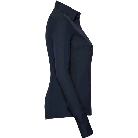 Chemise femme manches longues Ultimate Stretch Marine – Russell – vue 3