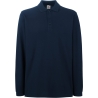 Polo Manches Longues Premium Marine Fruit of the Loom