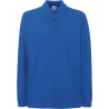 Polo manches longues Premium Bleu Royal – Fruit of the Loom