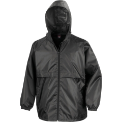 Coupe-vent doublé filet Noir Result – Veste légère zippée