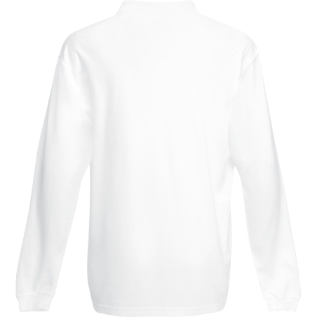 Polo Manches Longues Premium Blanc – Fruit of the Loom – vue 2