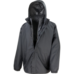 Parka 3 en 1 Core Result Noir – Veste de Travail Imperméable