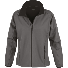 Veste Softshell Femme Result Printable – Noir (Charcoal/Black)