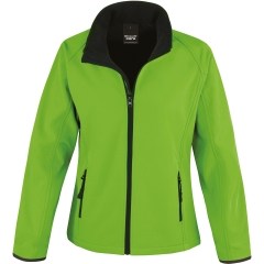 Veste Softshell Femme Printable Result – Noir / Vert Vif
