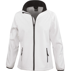 Veste Softshell Femme Result Printable – Noir / Blanc