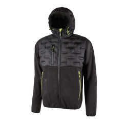 Veste hybride Spock homme Noir Black Carbon – U-Power