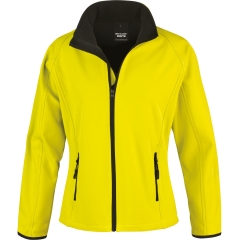 Veste Softshell Femme Result Printable – Noir / Jaune