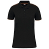 Polo Day To Day contrasté manches courtes femme Orange – WK.