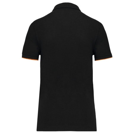 Polo Day To Day contrasté manches courtes femme Orange – WK. – vue 2