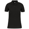Polo Day To Day contrasté manches courtes femme Noir WK. Designed To Work