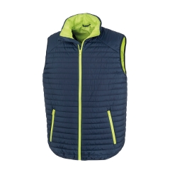 Bodywarmer THERMOQUILT Recyclé Result – Vert lime / Navy
