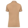 Polo Day To Day contrasté manches courtes femme Camel / Noir – vue 2