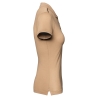 Polo Day To Day contrasté manches courtes femme Camel / Noir – vue 3