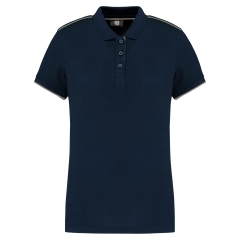 Polo Day To Day contrasté manches courtes femme Gris – WK. Designed To Work