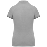 Polo Day To Day contrasté manches courtes femme Gris Oxford / Noir – WK. Designed To Work – vue 2