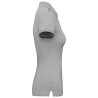Polo Day To Day contrasté manches courtes femme Gris Oxford / Noir – WK. Designed To Work – vue 3